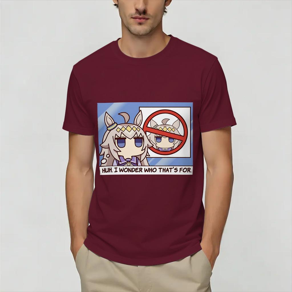 Uma Musume Oguri Cap Unisexs T Shirt Novelty Tee Shirt Short Sleeve O Neck TShirts Pure Cotton Original Clothes