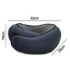 U Shaped Travel Neck Pillow Memory Foam Pillow Adjustable Neck Support Soft Head Rest Airplane Cushion with Drawstring Bag