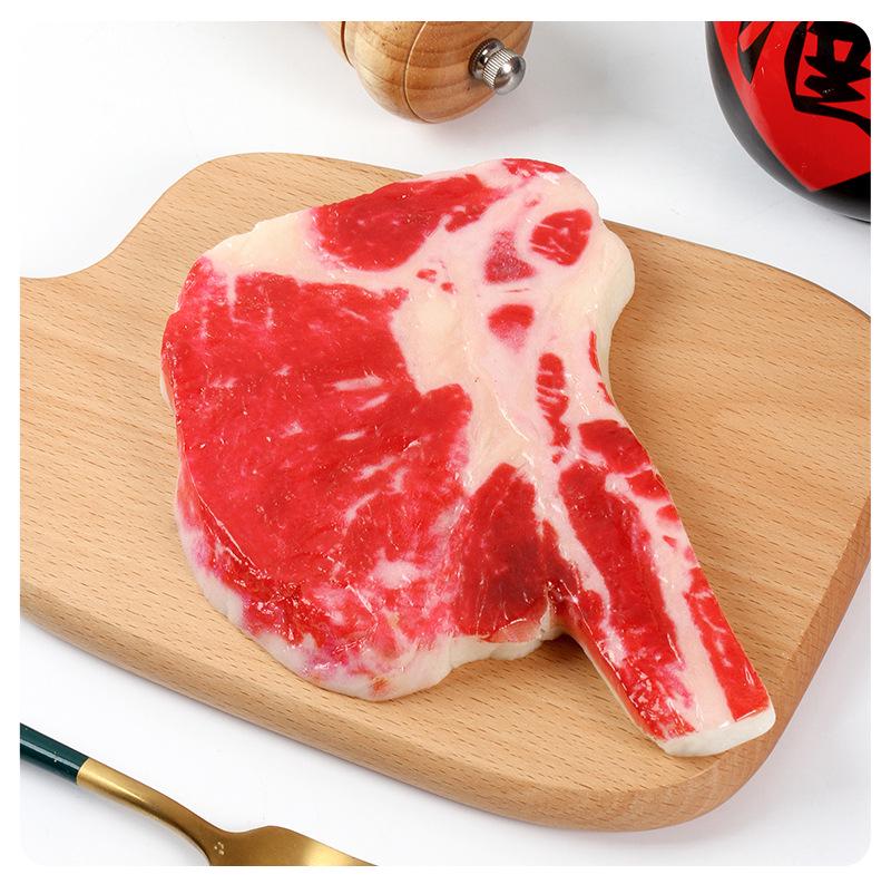 1:1 Tomahawk Steak Mold - Western Restaurant Sirloin Ingredient Prop with Vacuum Packaging