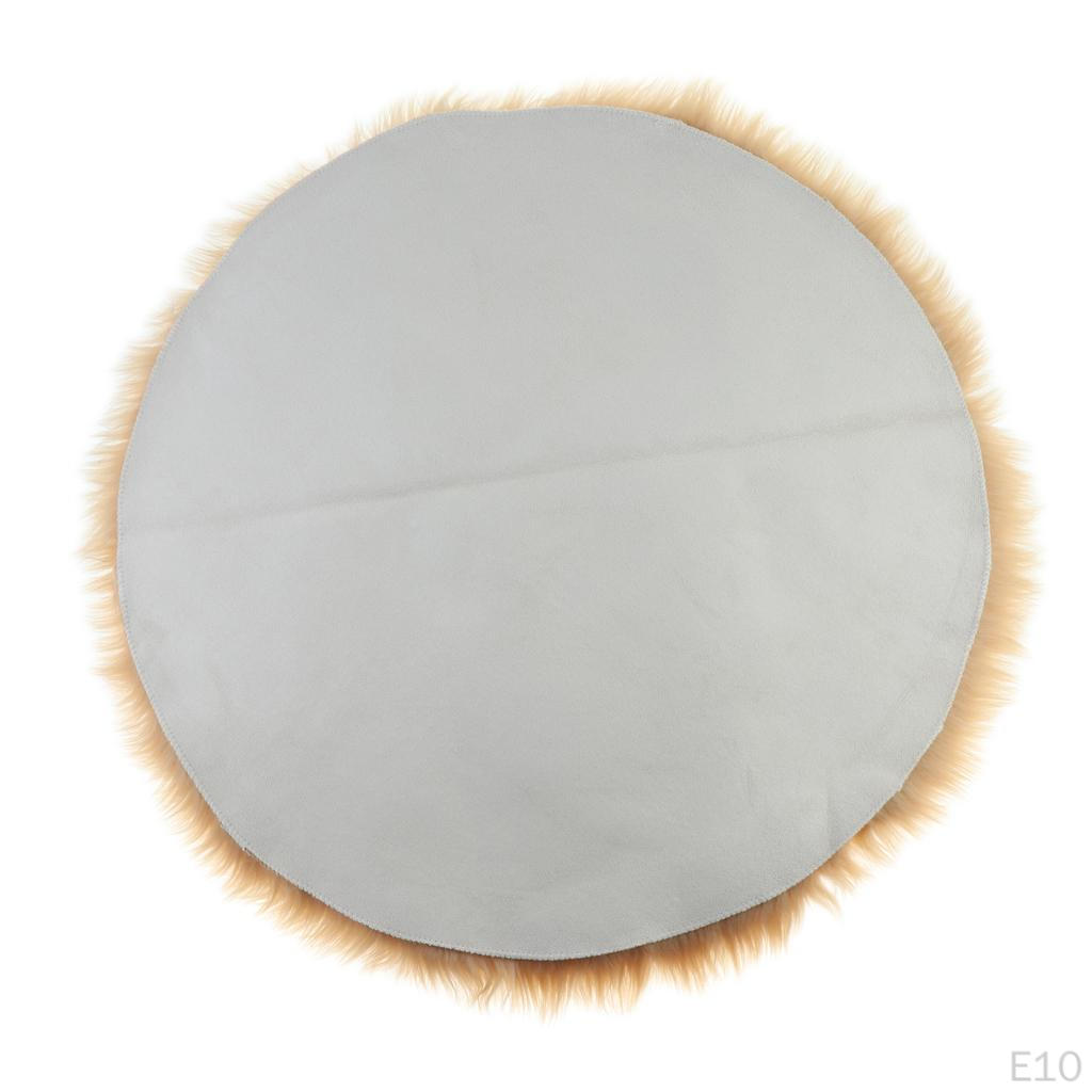 Warm Round Soft Area Rugs Bedroom Balcony Shaggy Rug Carpet, Artificial Carpet for