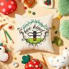Bee Botanical Pillow Case Plush Fabric Soft DoubleSided Printed Sofa Warm Winter Home Gift Cushion Cover