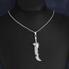 Titanium Steel Broadsword Necklace: Men's Hip-Hop Sword Pendant Jewelry, New Release.
