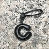 26 Initials Leather Alphabet Key Chain Genuine Sheepskin Car Pendant  Ladies