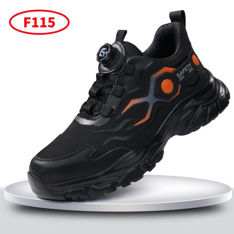 Oulylan Safety Boots For Men Work Indestructible Shoes Sneakers Steel Toe Protective Boots Anti-Smash Anti-Puncture Work Shoes