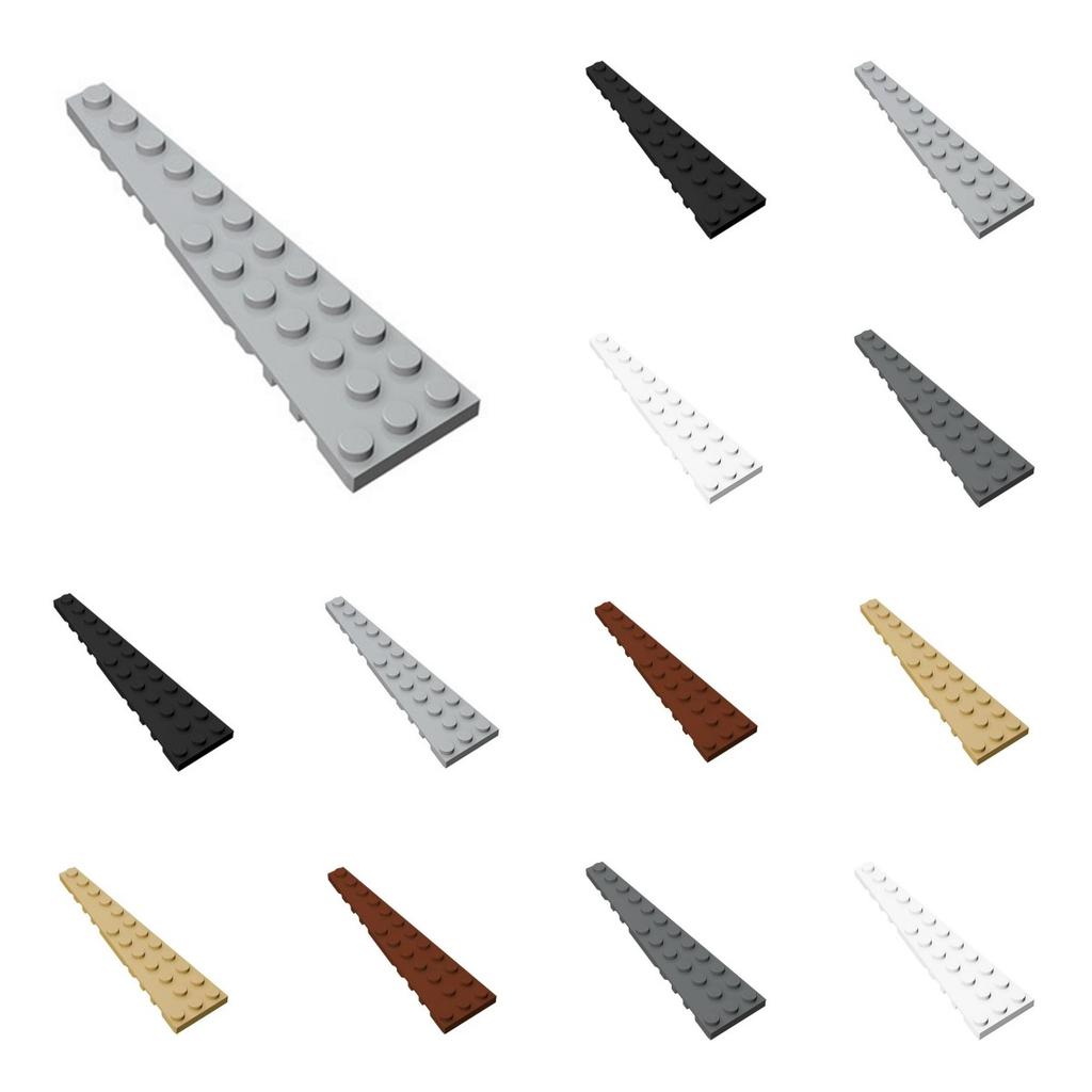 50pcs 47397 Wedge Plate 12 x 3 Left Bricks Collections Bulk Modular GBC Toy For Technical MOC Buildings Blocks