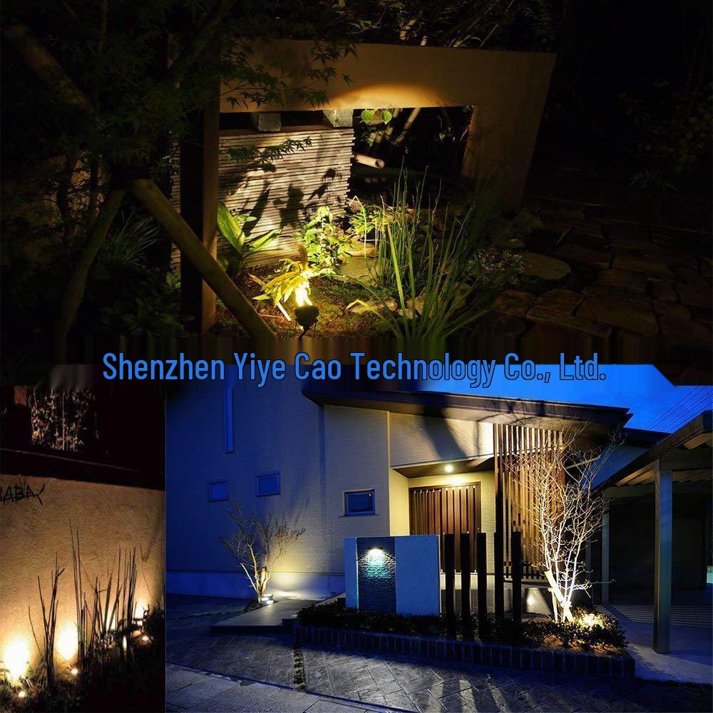 20W Waterproof LED Landscape Path Spotlight with Ground Plug for Garden and Courtyard
