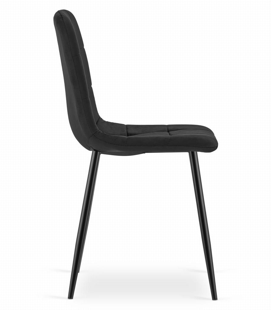KARA chair - black velvet x 2