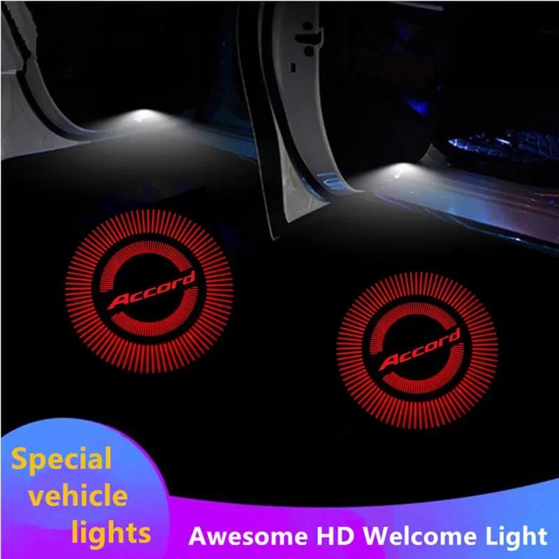 LED Car Door Lights Logo Welcome Projector Courtesy Shadow Lamps for Honda Accord 10th 7th 8th 9th 2003-2020 2021 2022 2023 2024