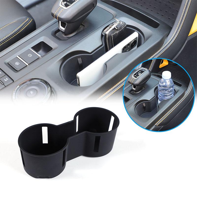 For Ford Ranger 2018-2025 Cup Holder Central Console Water Cup Holder TPE Drinks Holder Storage Case Car Accessories