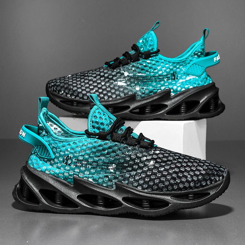 Mode Herrenschuhe Mesh-Schuhe Sommer Atmungsaktiv Lässig Trend Stoßdämpfung Mesh-Schuhe Herren Mode Ausgehöhlt Durchlässige Sneaker