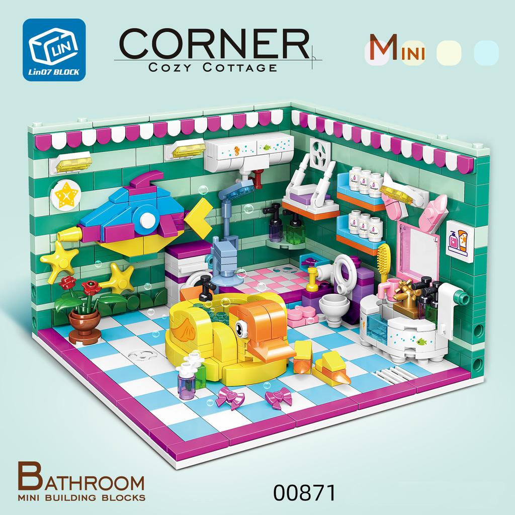 New City Building Blocks Sets Kits Friends House Bedroom Kitchen Model 3 IN 1 Deform Brinquedos Educational Toys for Girls