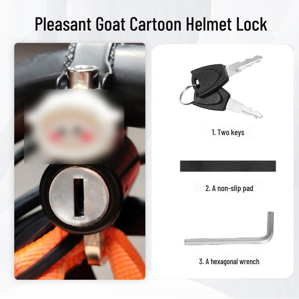 Universal Anti-theft Helmet Lock for Electric Vehicles and Bicycles