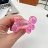 Dog Shape Sensory Toy Stress Relieving Balloon Toy Soft Glitter Squeeze Clear Puppy Fidget for Anxiety Relief