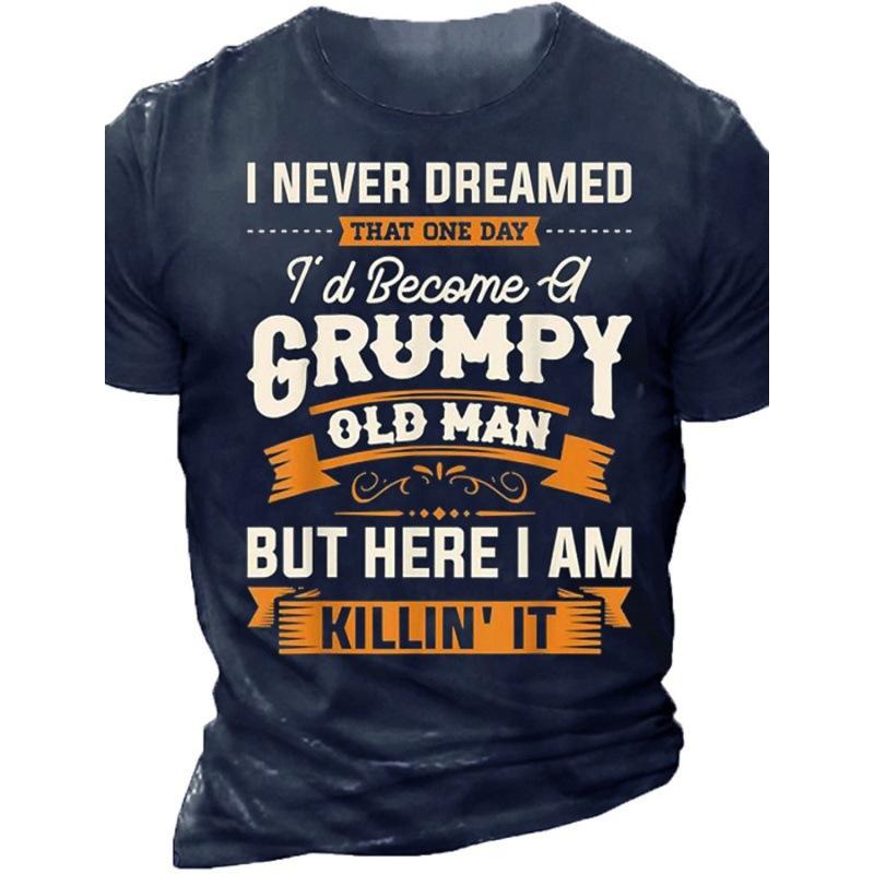 Summer Men's Short Sleeved 3D Digital Printed T-shirt with Street Trendy Patterns