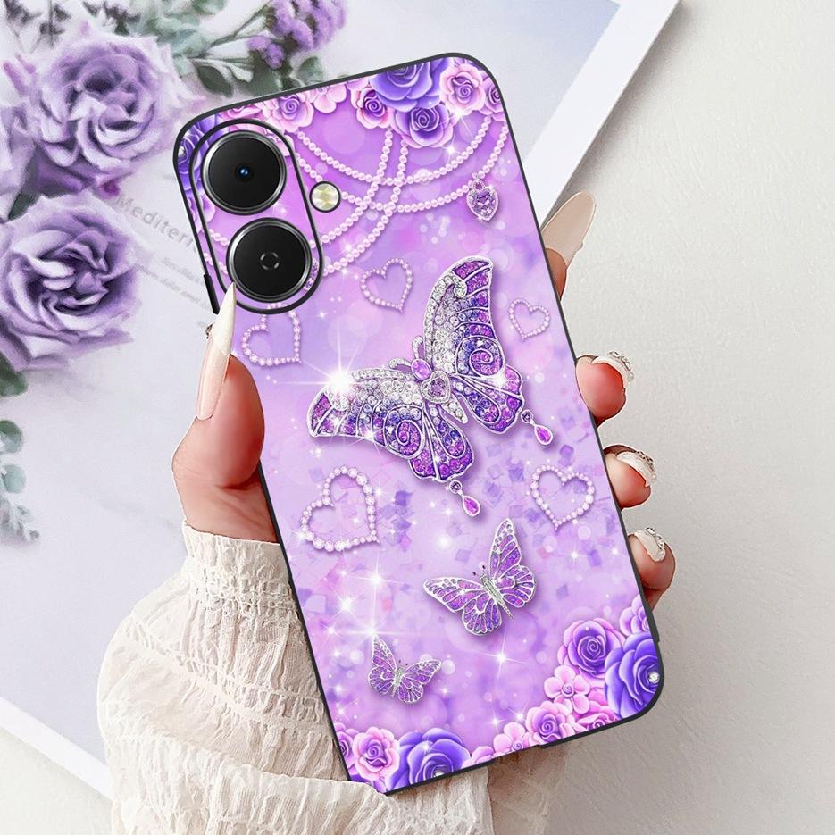 For Tecno Spark GO 2 Case LJ7 Popular Painted Cover 6.67'' Soft Silicone Phone Case For Tecno Spark Go2 SparkGo2 Back Cover Bags