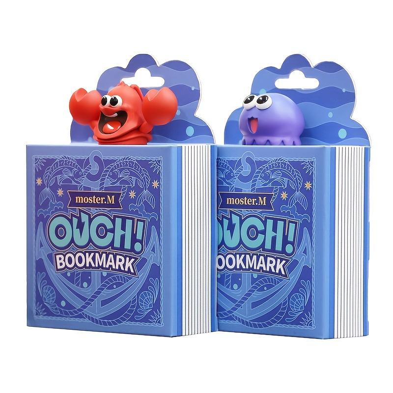 1pc 3D Ocean Cartoon Animal Bookmark  for Gift Teens Boys and Girls Students PVC