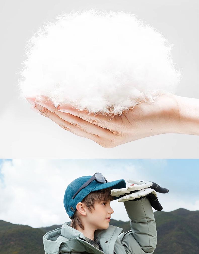 Kids' Down Jacket 2025: New Style Boy & Girl White Duck Down Parent-Child Coat, Winter Clearance.