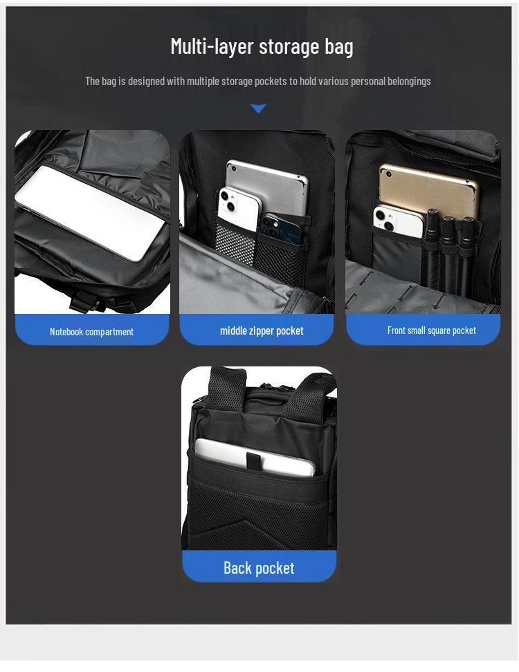 Outdoor Camouflage Waterproof Tactical Backpack for Hiking and Leisure Travel