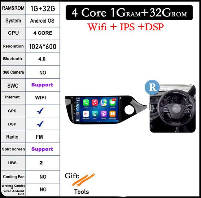 

9 Inch Android Auto Carplay For Kia CEED 2 JD 2012 - 2018 Car Radio Stereo Multimidia Player GPS NaviBluetooth DSP