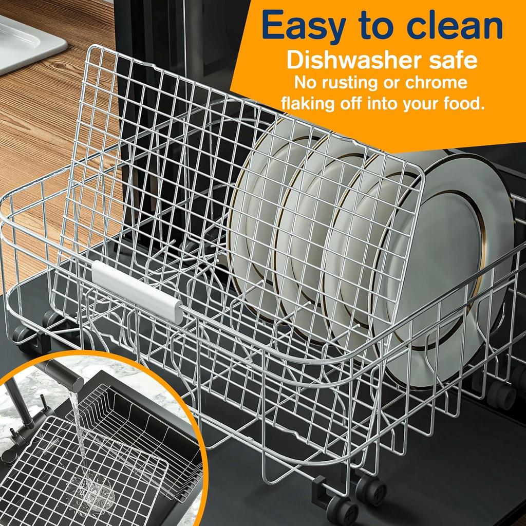 1/2PCS Cooling Racks for Cooking and Baking Heavy Duty 304Stainless Steel Wire Rack Baking Grilling Roasting OvenDishwasher Safe