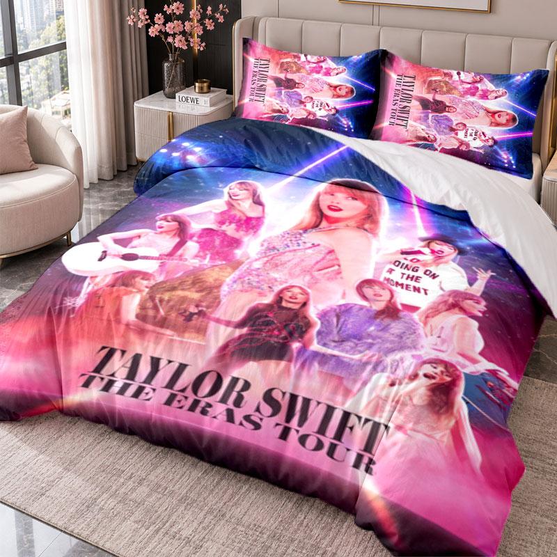 Taylor Swift 3Pcs Bedding Set Duvet Cover With Two Pillowcases For Bedroom Home Decoration