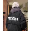 Women Winter Casual Hooded Duck Down Feather Jacket Letter Printed Thicken Windproof Puffer Coat Streetwear Outerwear