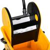 25L Mop Bucket, with Wringer, Wheels and Handle - Yellow