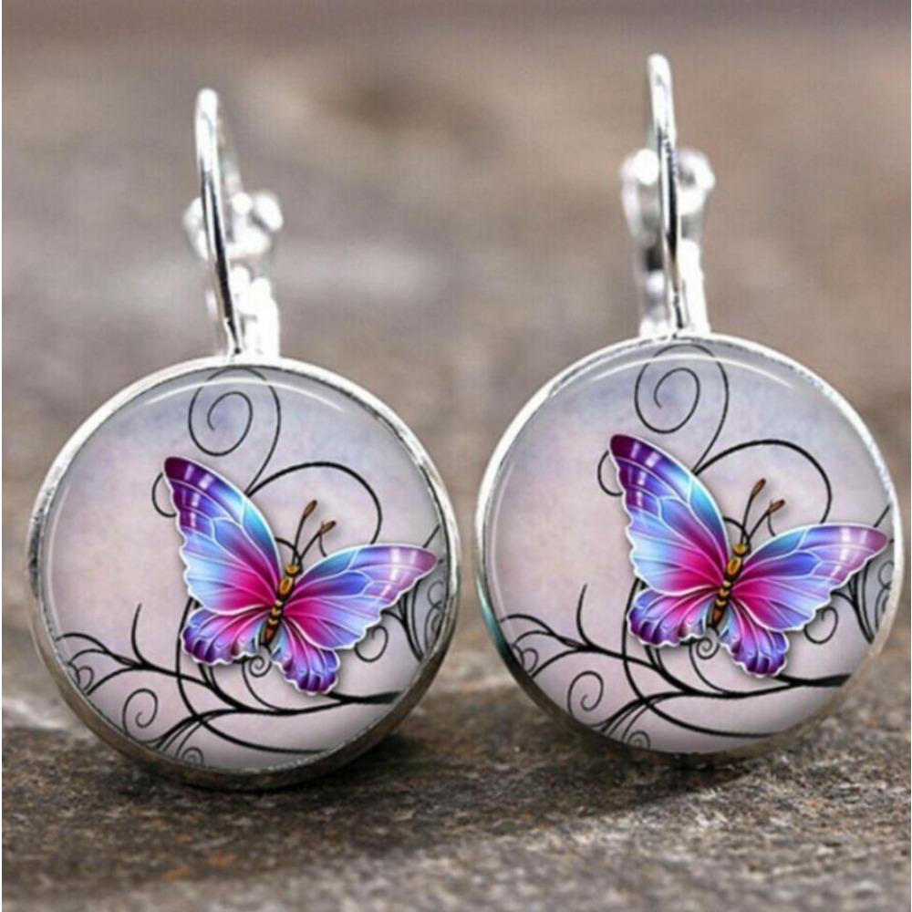 Hong Kong Charm Flower Earrings Bohemian Ear Clips Trendy Artistic Hoop Earrings