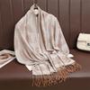 Jacquard Retro Ethnic Style Human Cotton Cashew Shawl Spring And Autumn Fringed Long Decorative Scarf