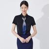 Elegant Summer Short Sleeve Skirt Suit - 2025 Professional Formal Business Workwear Set for Civil Servants