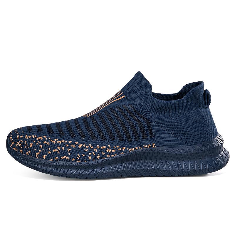 Women's casual sports shoes, the same fly-woven casual sports shoes for men and women, comfortable sports socks and dance shoes 2503