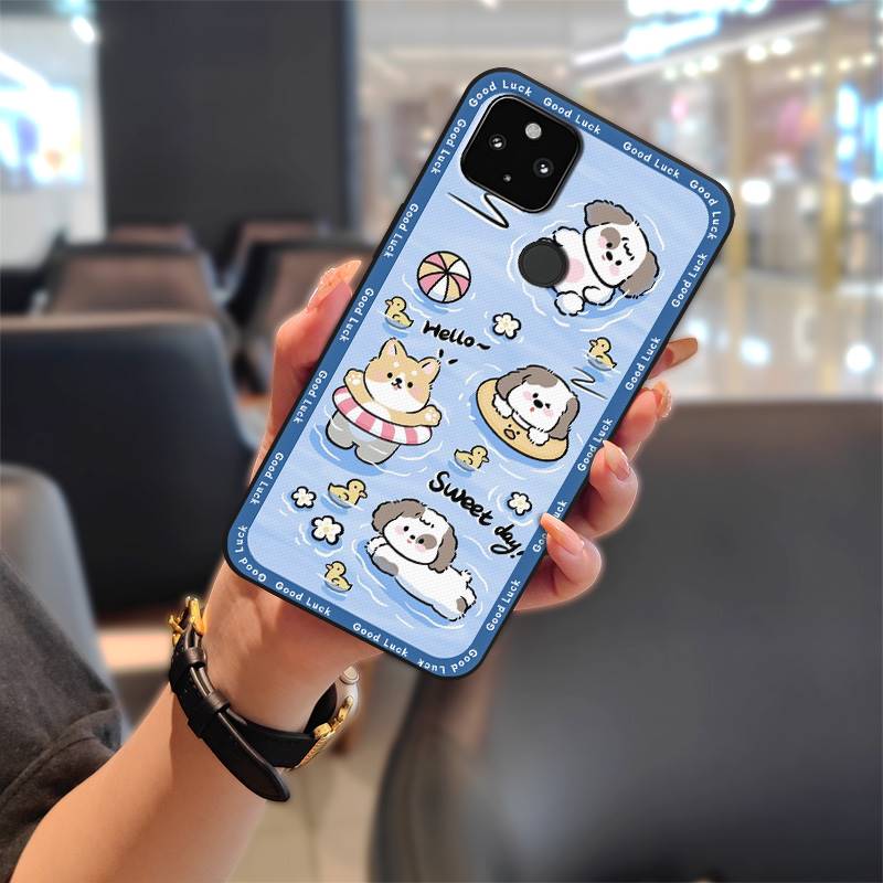 Anti-dust Full Wrap Phone Case For Google Pixel 4A 5G Protective Soft Case Fashion Design Cover Back Cover Cartoon TPU