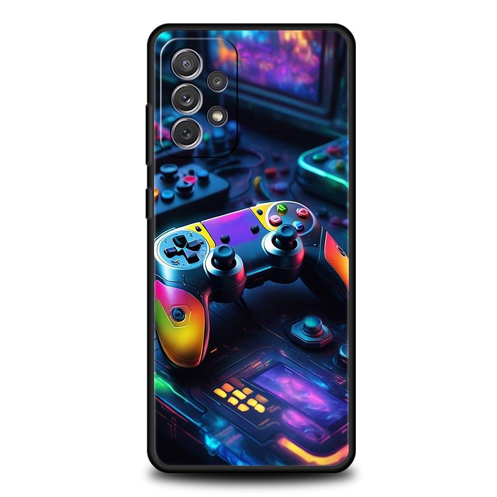 Game Controller Graphic Phone Case For Samsung Galaxy A17 A07 A55 A35 A25 A15 A05 A33 A31 A23 A21s A13 A41 A73 A53 A51 A71 Cover