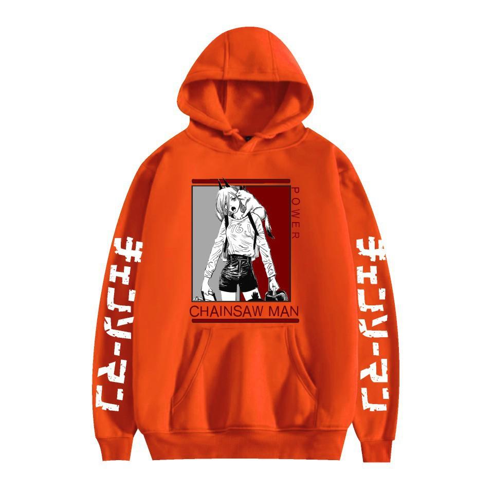 Chainsaw Man Otoño Invierno Forro Polar Ropa de Calle Tops Hombre Mujer Moda Sudaderas