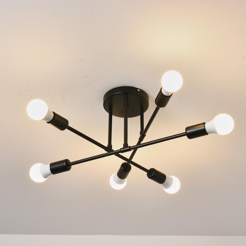 Ceiling Lights Modern Multiple LED E27 Lamp Base Black/White/Gold For Living Room / Bedroom Indoor Lighting Retro