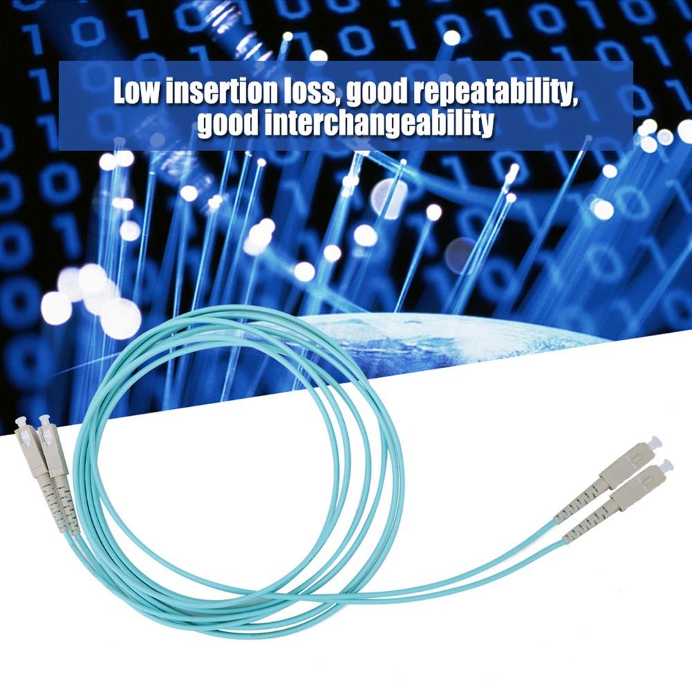 Multimode Duplex OM3 Fiber Optic Cable SC/UPC To SC/UPC SC To SC Fiber Cable  Server Room