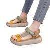 Fashion and comfortable soft-soled sandals women's summer new versatile leisure sports thick-soled Velcro