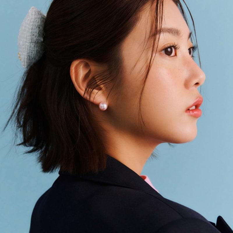 Elizabeth Moments Puffy Tweed Ribbon Hair Pin