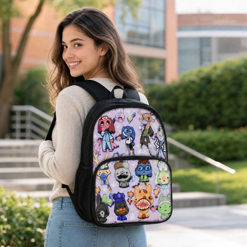 School Backpack for Outdoor and Travel, Large Capacity Storage Bag, Back to School Gift for Boys and Girls