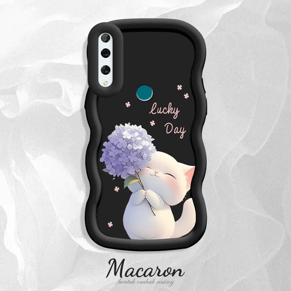 Painted Pattern Big Wave Edge Soft Silicone Material Macaron Phone Case Shockproof Protective Rubber Casing for iPhone Huawei Honor Infinix Tecno