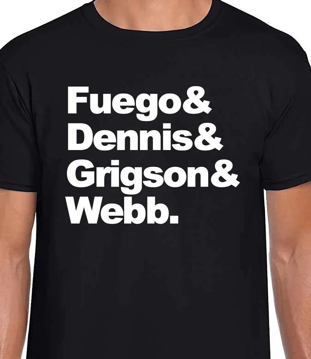 Bad News Names T-Shirt Vim Fuego Den Dennis Colin Grigson Spider Webb Gildan 2XL