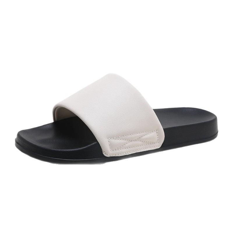 Men's slippers, high-end non-slip and deodorant outside, summer thick-bottomed one-word slips, light indoor and non-grinding feet sandals women