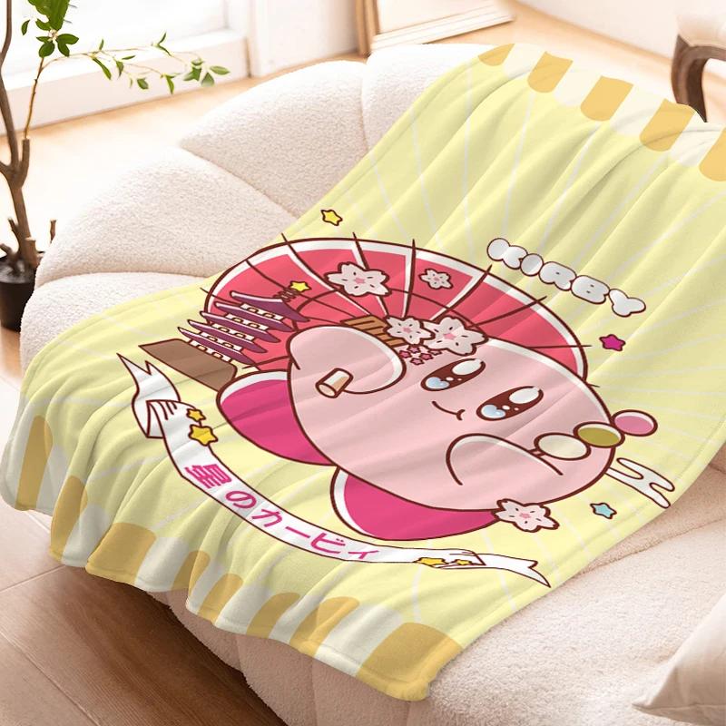 Decorative Sofa Blanket K-Kirbys Lovely Warm Knee Bed Fleece Camping Custom Fluffy Soft Blankets for Winter Microfiber Bedding