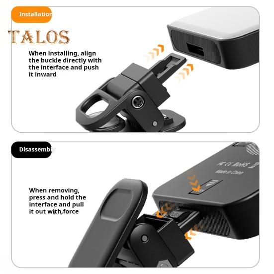 LED Fill Light with Phone Clip Cold Shoe Super Bright 3 Light Modes Flicker Free Portable Rechargeable Magnetic Phone Selfie Light Accessory
