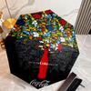 Christmas Gift Halloween Theme Bear Truck Coca Cola umbrella is suitable for all seasons, including home travel and outdoor activities Y24