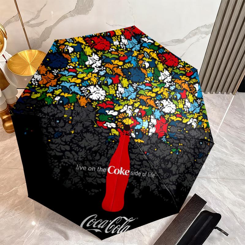 Christmas Gift Halloween Theme Bear Truck Coca Cola umbrella is suitable for all seasons, including home travel and outdoor activities Y24