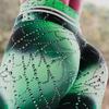 High-waisted printed leggings with sweat-drop detailing Sports and yoga trousers