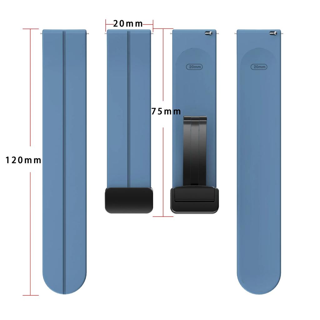 Magnetic Silicone Strap for Samsung Galaxy Watch7 6 44mm 40mm Sport Watchband 20mm Band Bracelet Galaxy Watch 6Classic 43mm 47mm