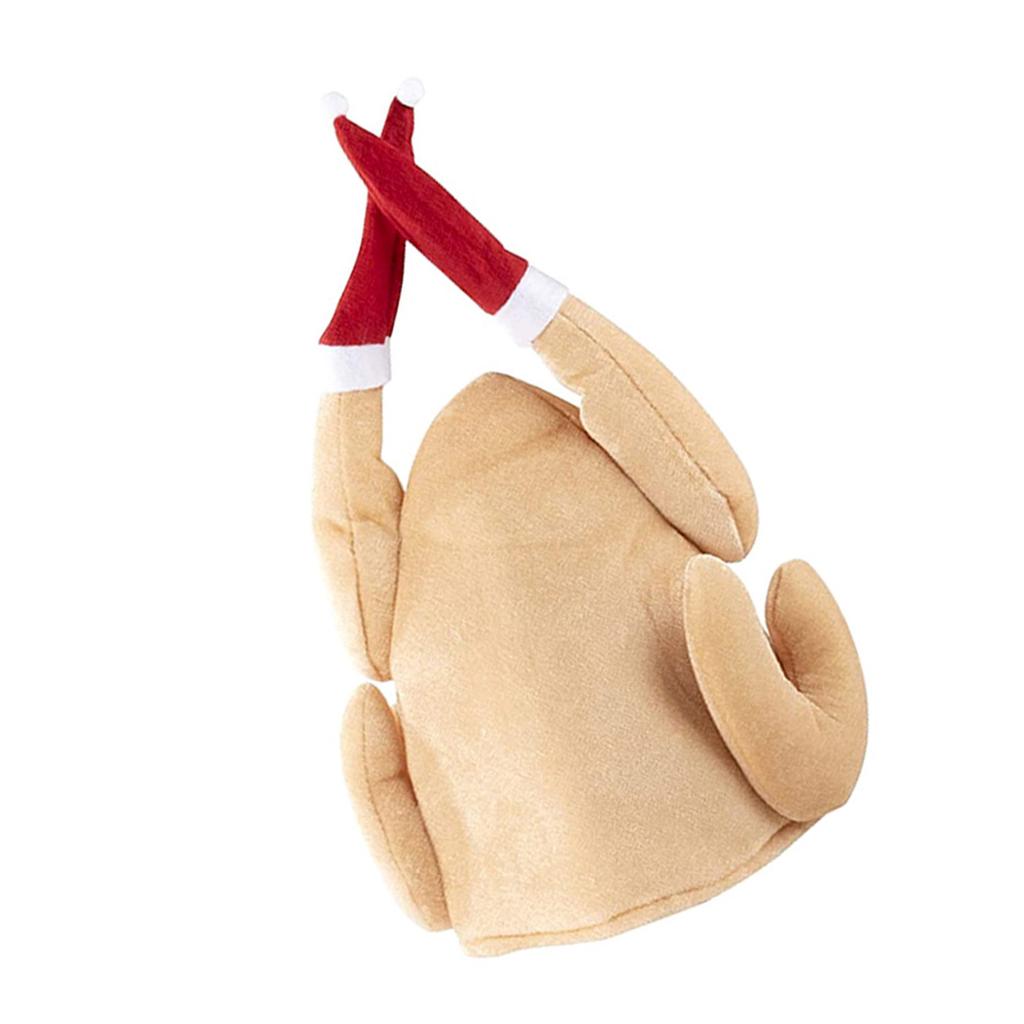 Adult Teenagers Funny Stereo Turkey Hat Thanksgiving Hat Women Ladies Hats Carnival Christmas Party Dress Up Hat