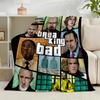 1PC Breaking Bad Mashup Flannel Blanket Gift, Suitable for Both Men And Women, Soft Ideal for Beds And Sofa, Birthday Or Christmas Gift